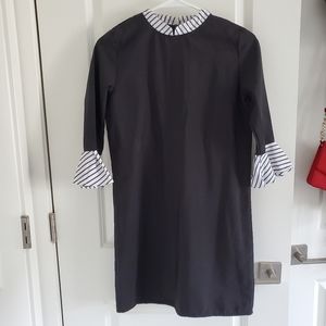 Vintage High-neck Dress with Flounce Sleeves